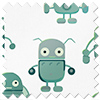 Robo Town, Emerald - Twist&Fit Roman Blind